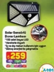 SOLAR SENSÖRLÜ DUVAR LAMBASI indirimli fiyat SOLAR SENSÖRLÜ DUVAR LAMBASI fiyat ve kampanya bilgisi